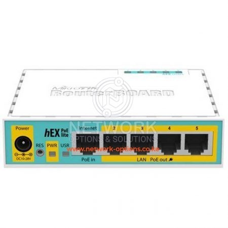 MikroTik RB750UPr2 hEX PoE lite in Kenya