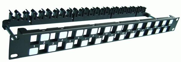 Dintek PowerMAX+ 24P Cat.6A UTP Snap-in Panel 1U Kenya