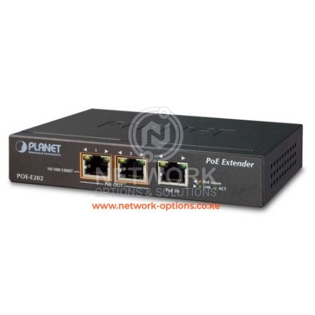 Planet POE-E202 1-port PoE+ to 2-port 802.3af/at Gigabit PoE Extender Kenya