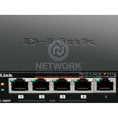 D-Link DES-1005P 5-Port 10/100 Switch with 4 PoE Ports